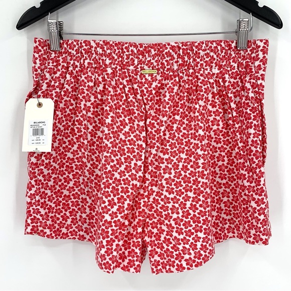 Billabong NWT Fuego Floral Set Me Up Short High-Waisted Pocketed Shorts, Large - Picture 8 of 15
